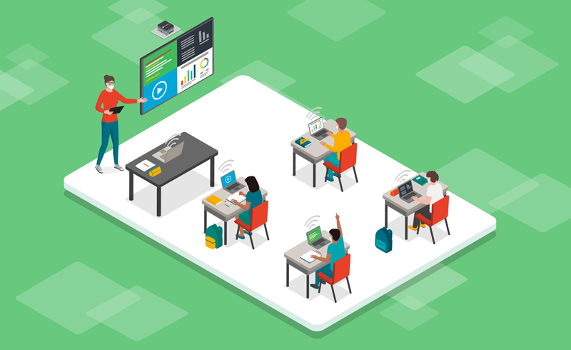WAVE-101 classroom application illustration